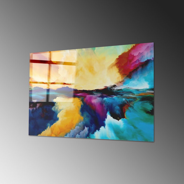 Wallity Cuadro decorativo de cristal templado Multicolor 50 x 70 cm